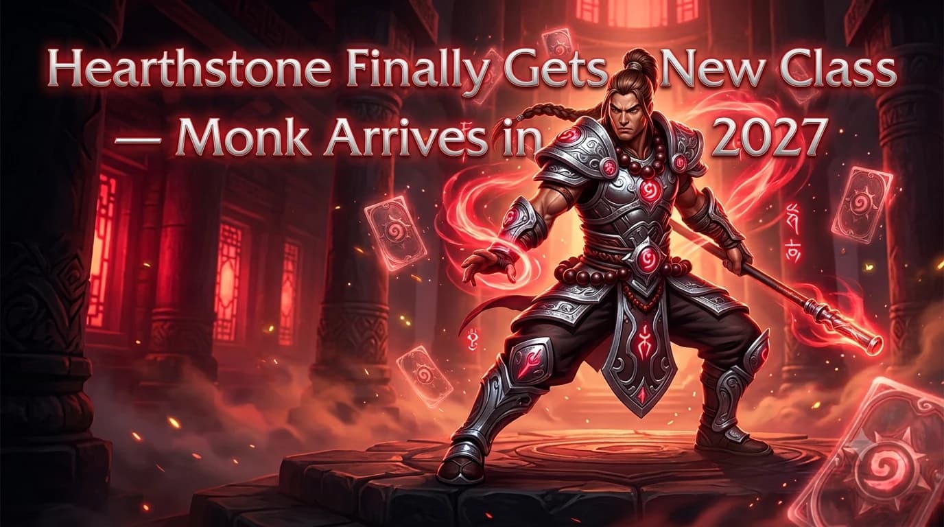 Hearthstone Finally Gets a New Class — Monk Arrives in March 2027