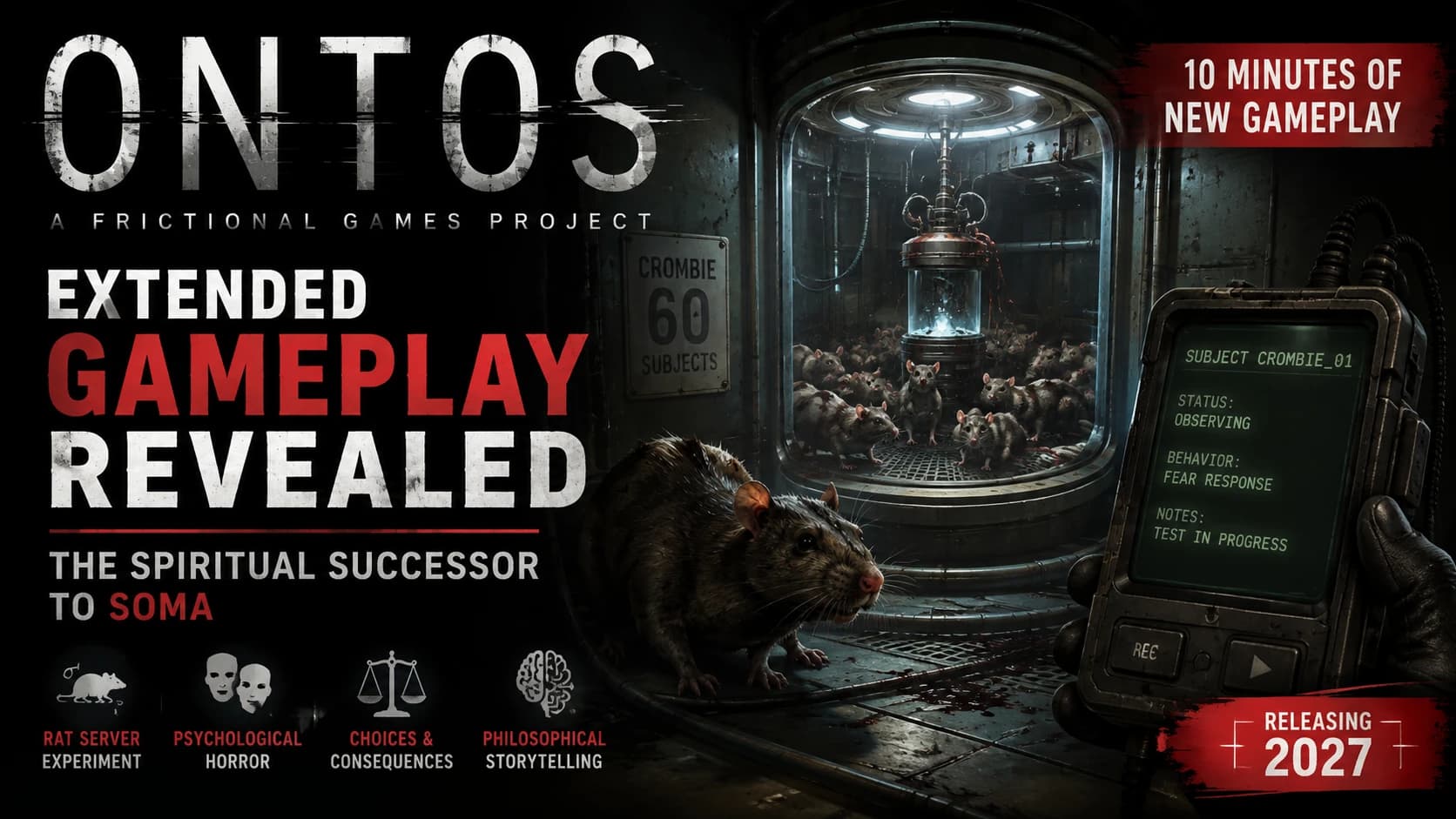ONTOS Gets 10-Minute Extended Gameplay Deep Dive — Frictional Reveals Its Disturbing Rat Server Experiment