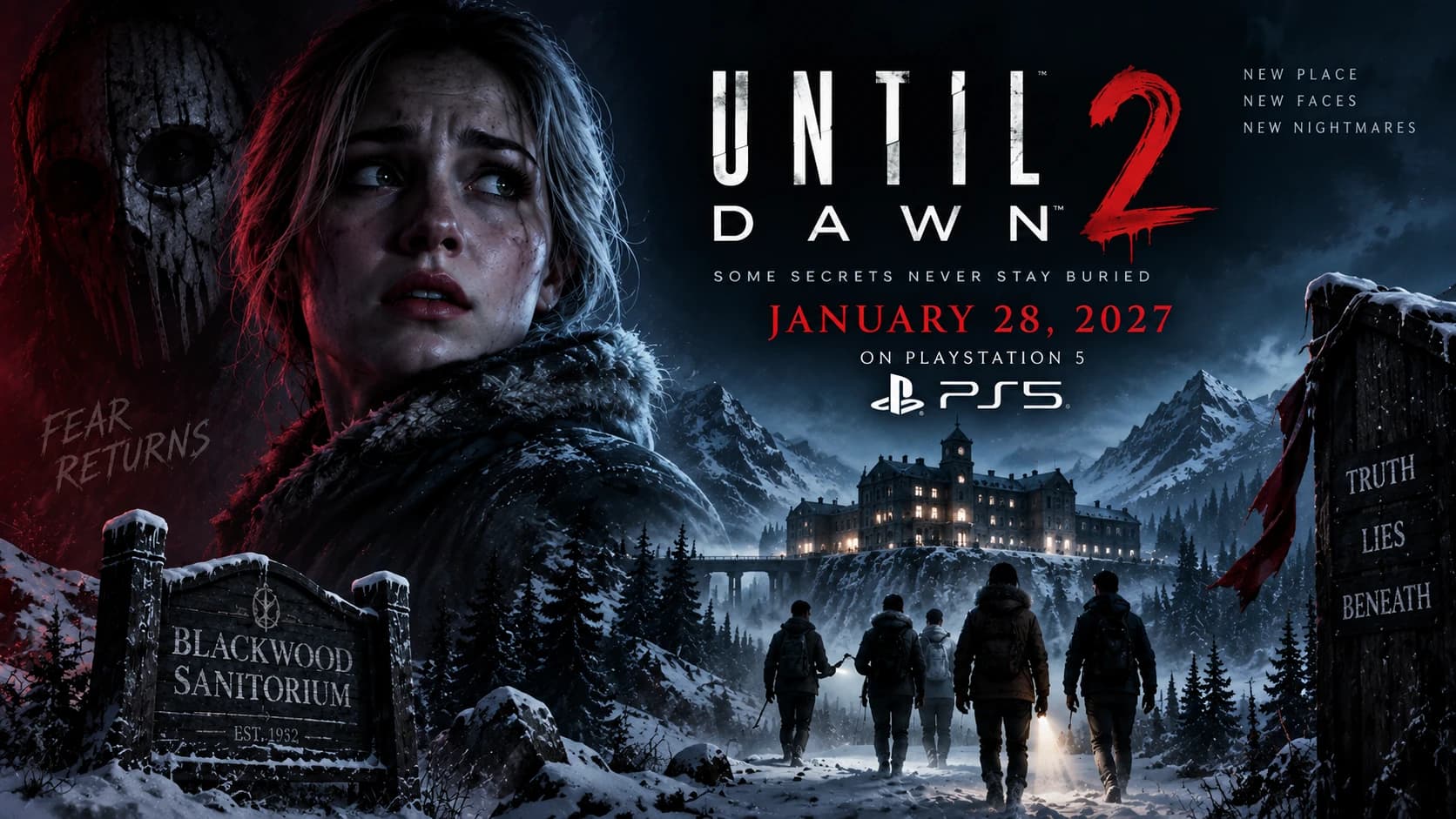 Until Dawn 2 Launches January 28, 2027 — New Story Details and Pre-Orders Revealed