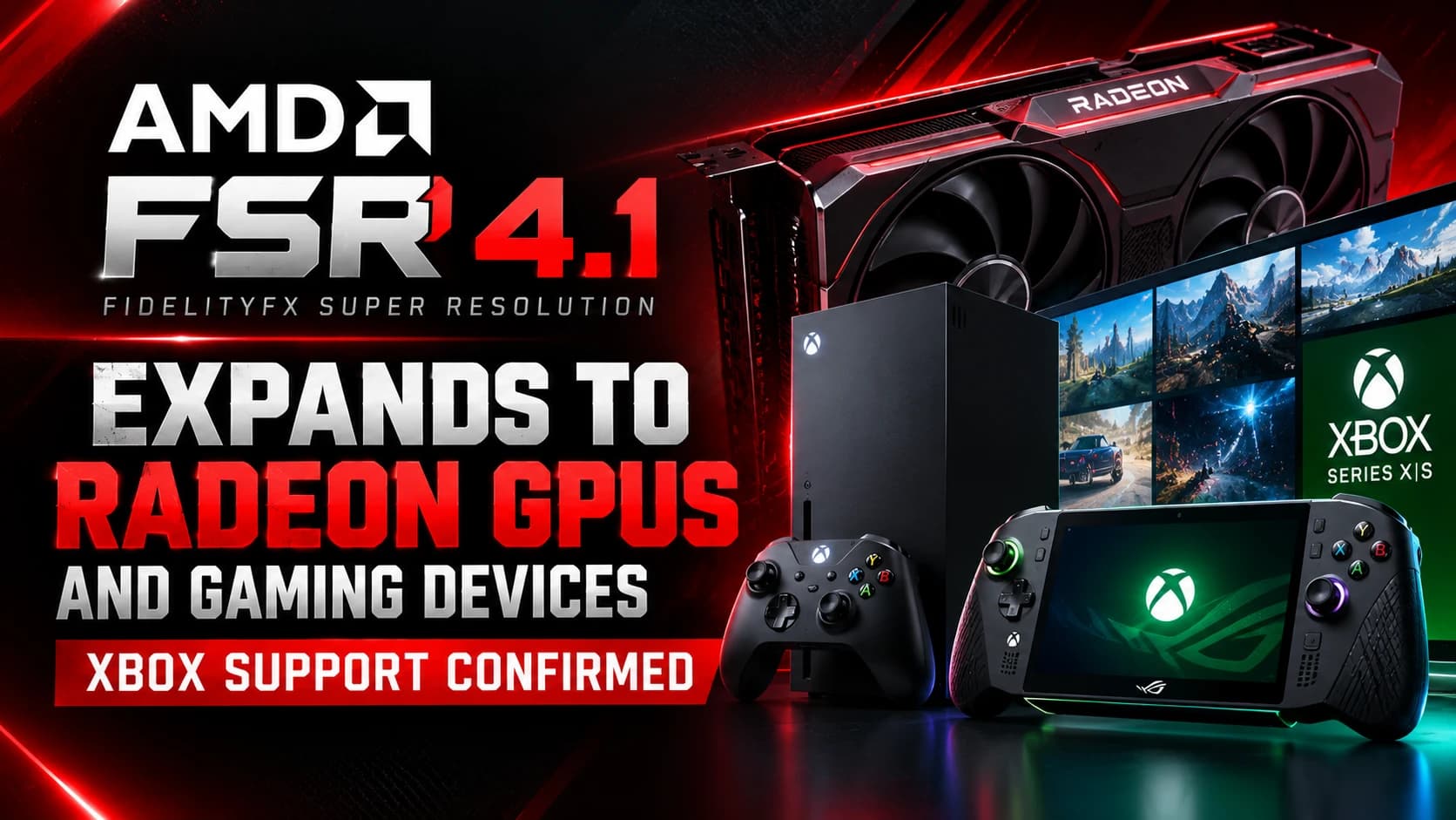 AMD FSR Upscaling 4.1 Expands to More Radeon GPUs and Gaming Devices