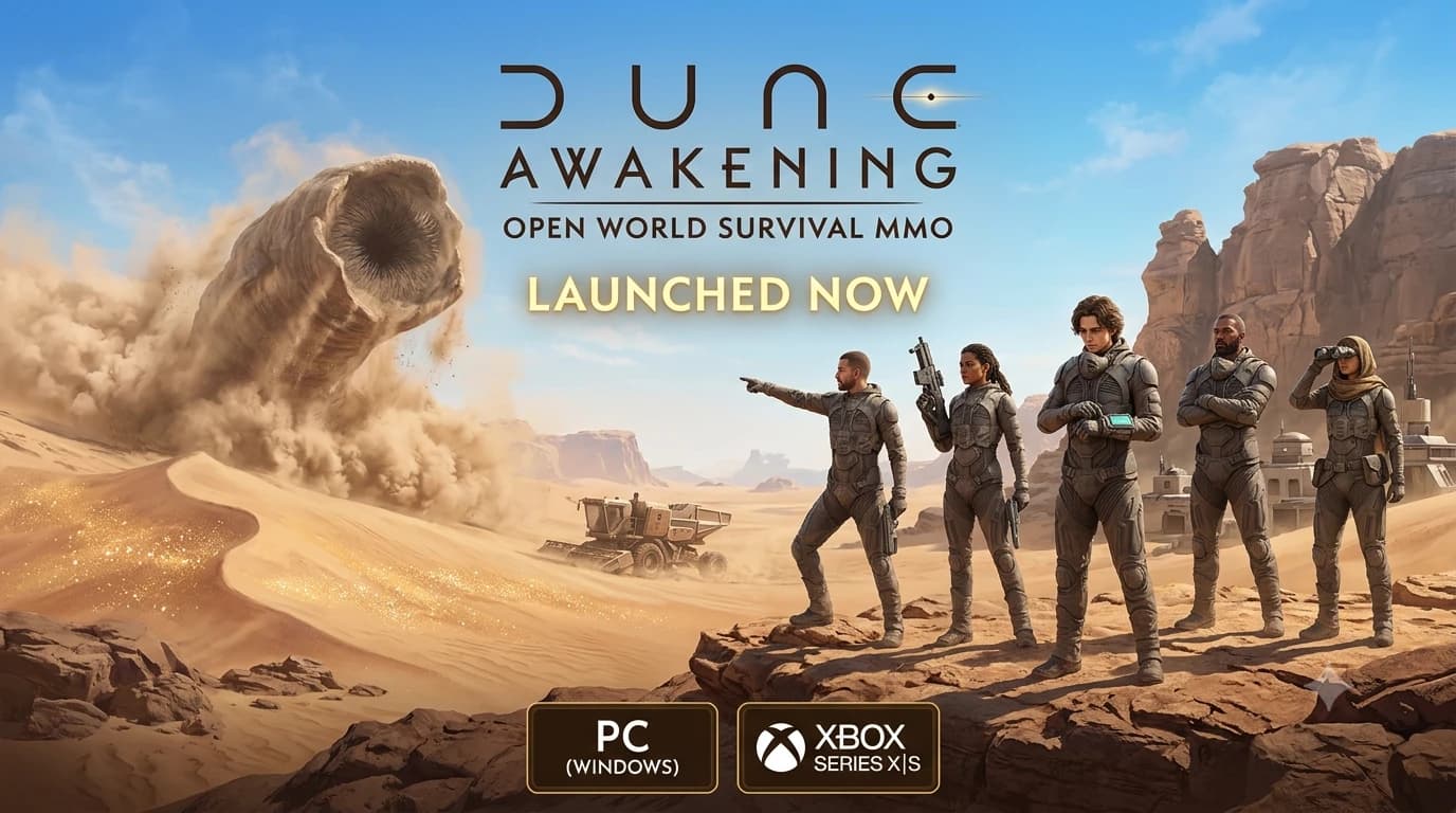 Funcom Launches Dune: Awakening Open-World Survival MMO on PC and Xbox