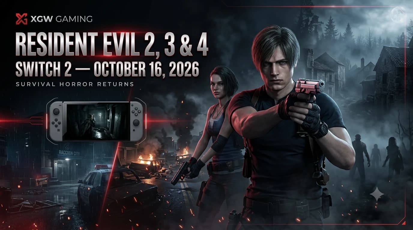 Resident Evil 2, 3 & 4 Remakes Come to Switch 2 on October 16