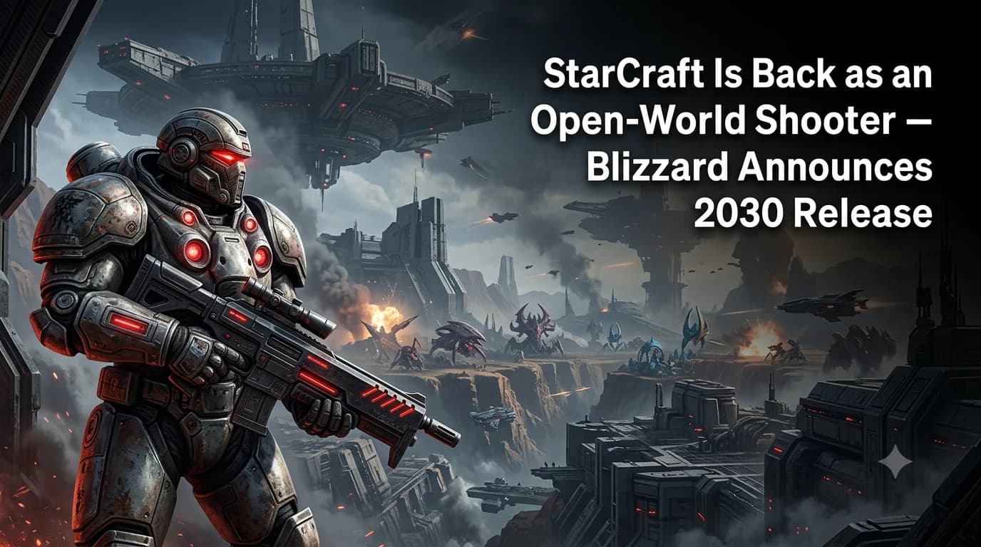 StarCraft Is Back as an Open-World Shooter — Blizzard Announces Spring 2030 Release