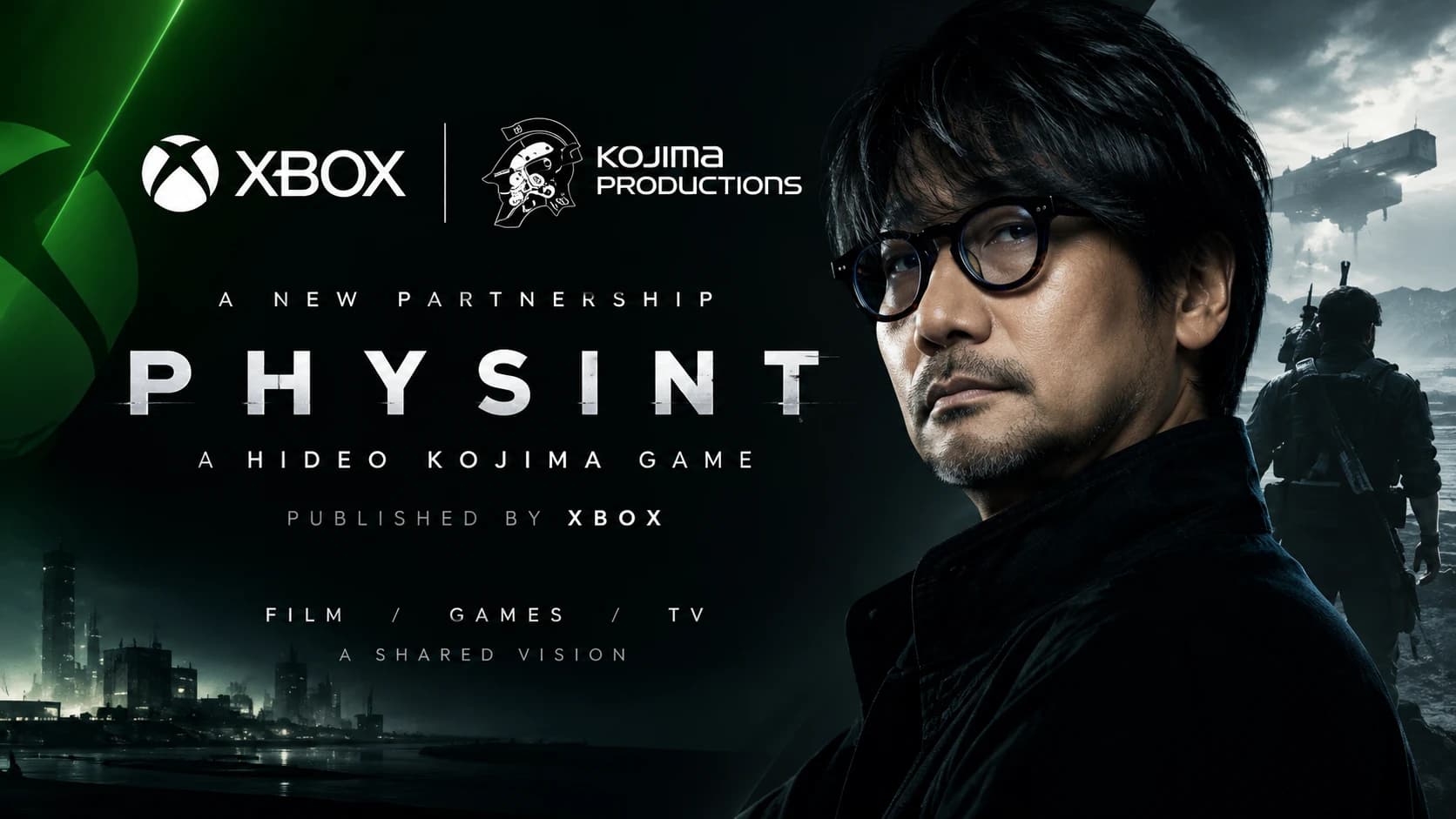 Xbox to Publish Hideo Kojima’s PHYSINT as Partnership Expands Beyond OD